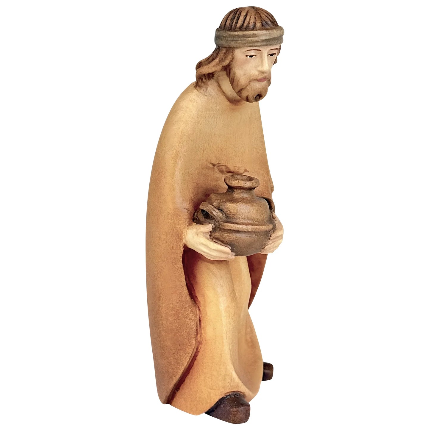 Shepherd with Vase in Maple Wood