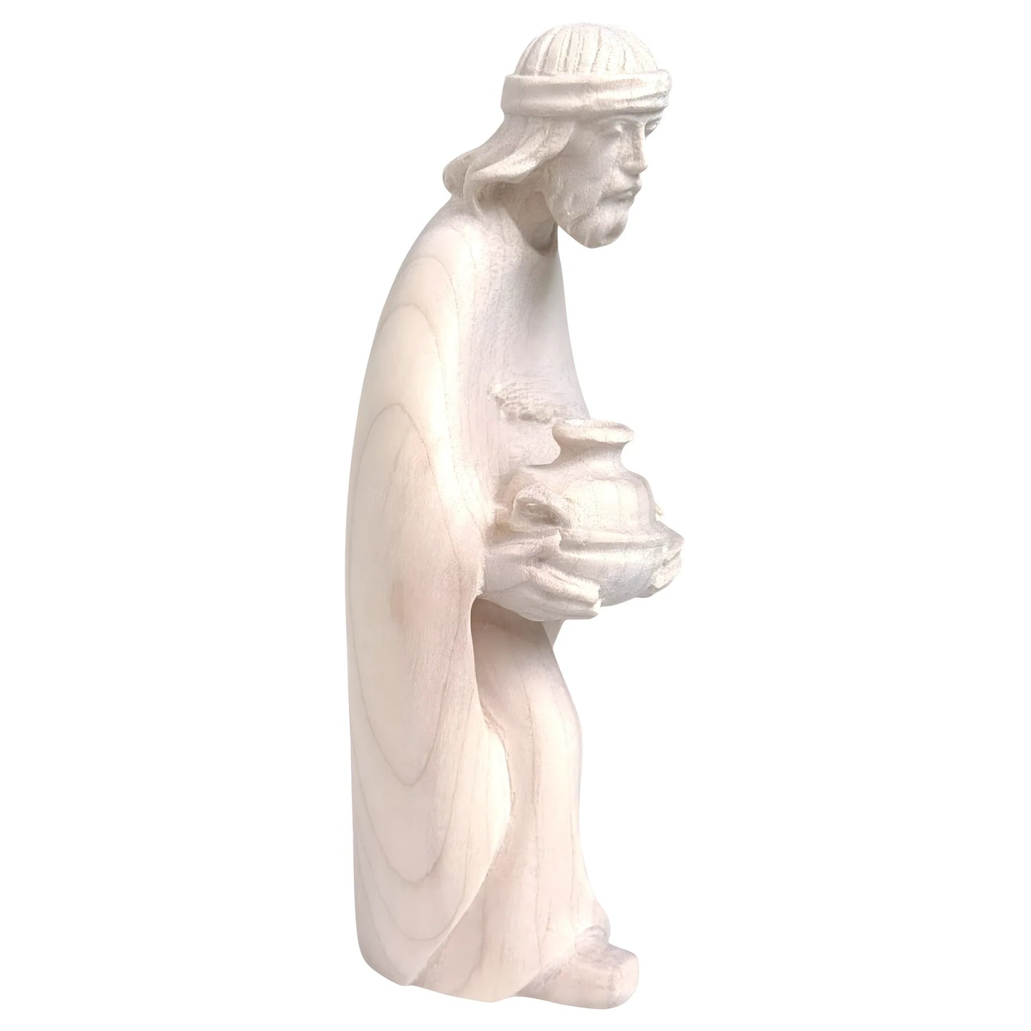 Shepherd with Vase in Maple Wood