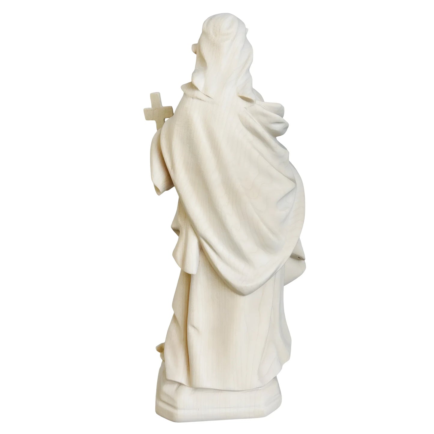 Wooden Statue Saint Margaret, Hand Carved and Painted in Val Gardena