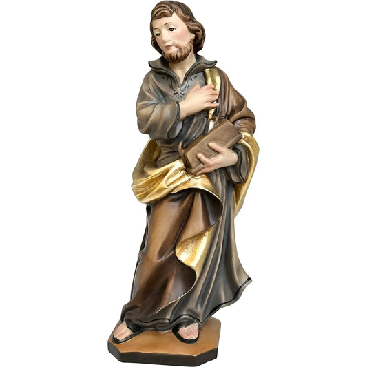 Hand-painted Wooden Statue of Saint Joseph the Worker