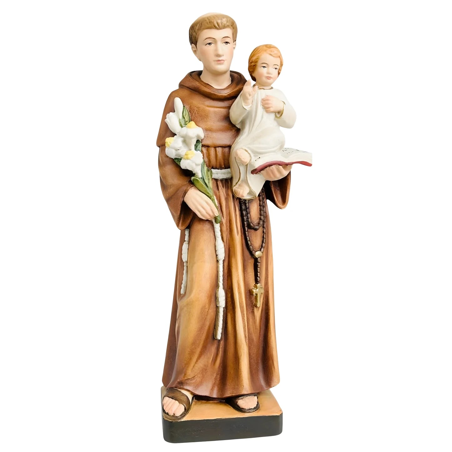 Wooden Statue of Saint Anthony of Padua with Child