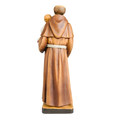 Wooden Statue of Saint Anthony of Padua with Child