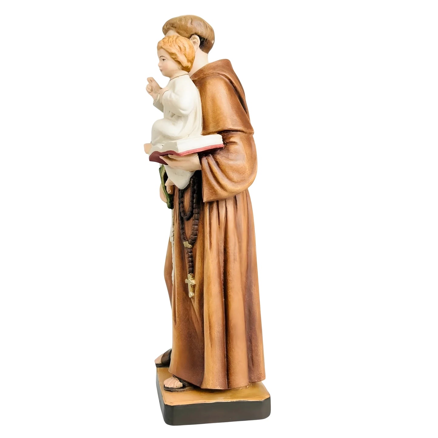 Wooden Statue of Saint Anthony of Padua with Child