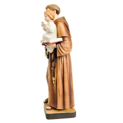 Wooden Statue of Saint Anthony of Padua with Child