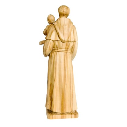 Wooden Statue of Saint Anthony of Padua with Child