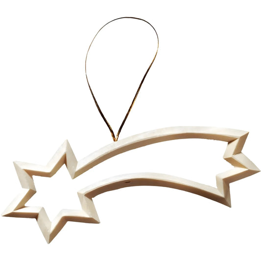 Hanging Christmas Star - Natural Wood