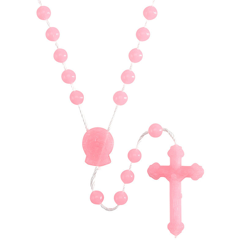 Rose-Scented Pink Cord Rosary