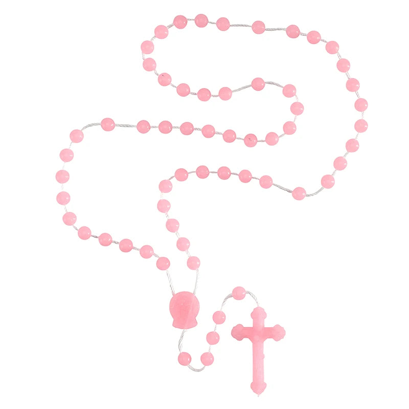 Rose-Scented Pink Cord Rosary