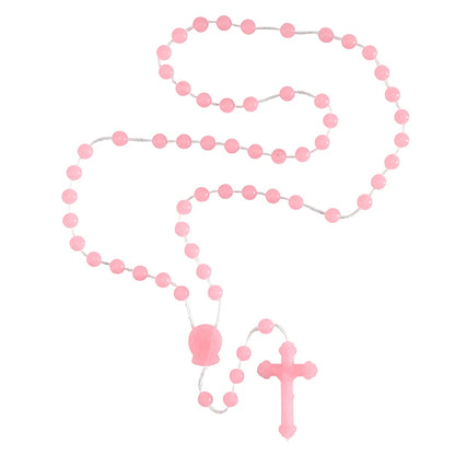 Rose-Scented Pink Cord Rosary