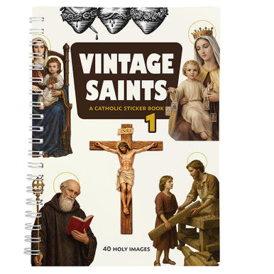 Aquinas Kids Vintage Saints Sticker Book Vol. 1