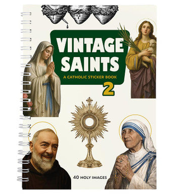 Aquinas Kids Vintage Saints Sticker Book Vol. 2