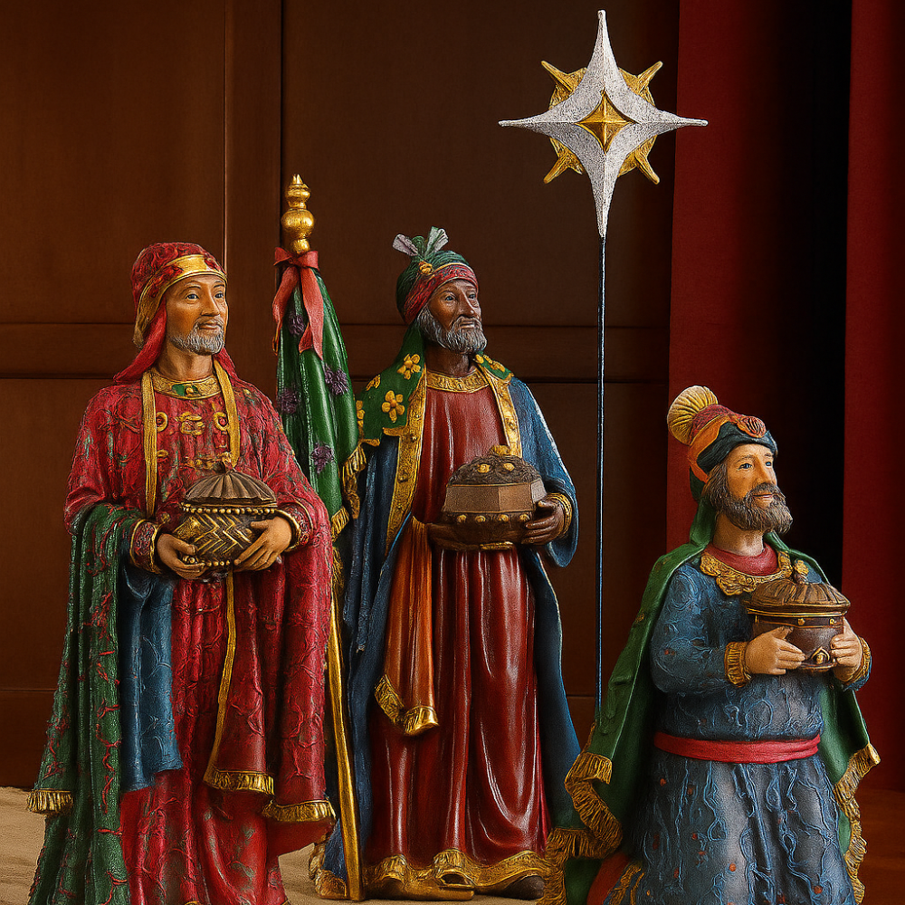 Three Kings Gifts 10" Collection – Real Gold, Frankincense & Myrrh