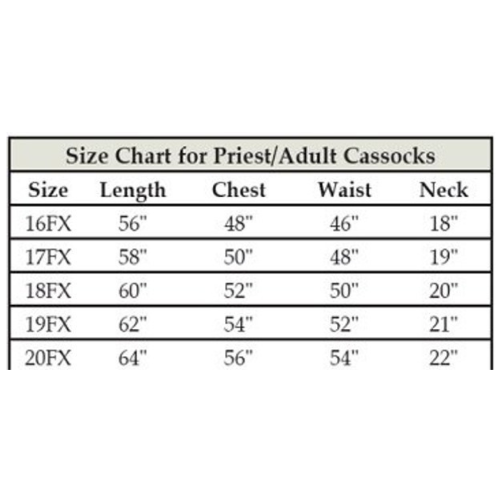 Adult Servers Cassock Black