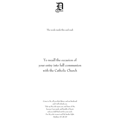 Reception Card, DVBONA