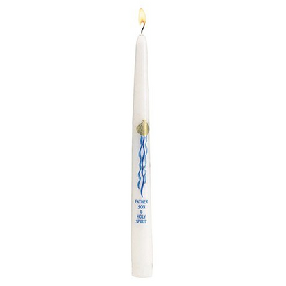 Baptismal Candle, Baptism Candle, Shell 