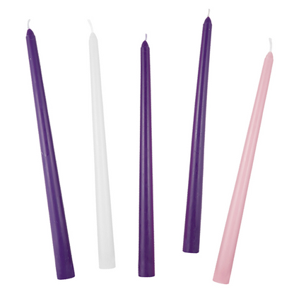 7/8" x 12" Tapered Advent Candles