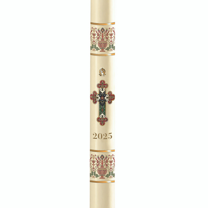 51% Beeswax Coronation Paschal Candle