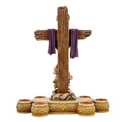 Lenten Cross Candleholder