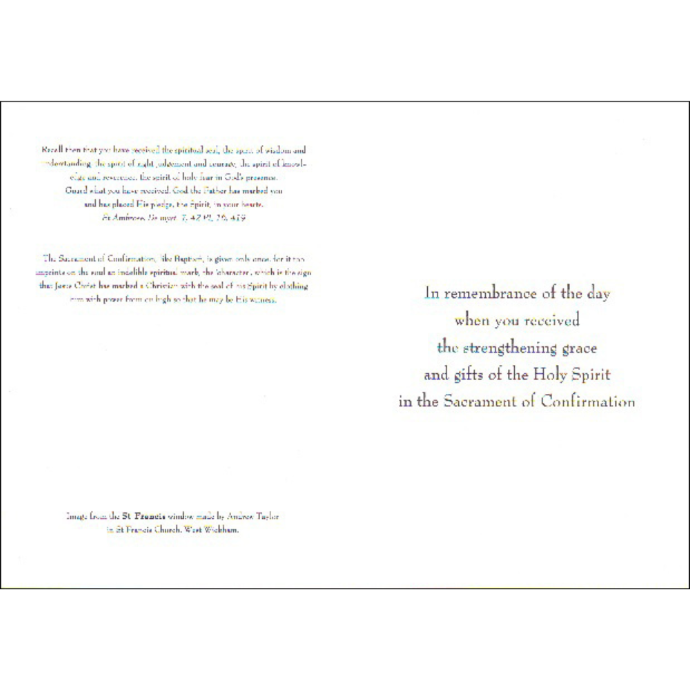 5 7/8” High Confirmation Card, DVCOND