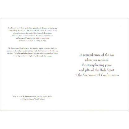 5 7/8” High Confirmation Card, DVCOND