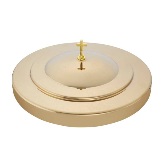 Brass Finish Communion Tray Cover