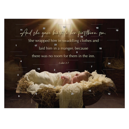Jesus in Manger Advent Calendar
