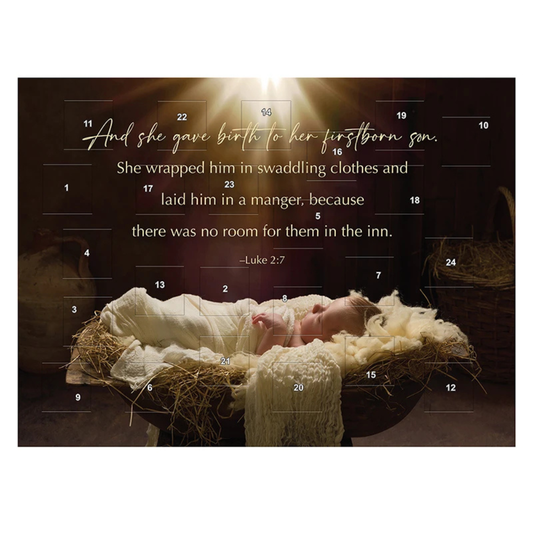 Jesus in Manger Advent Calendar