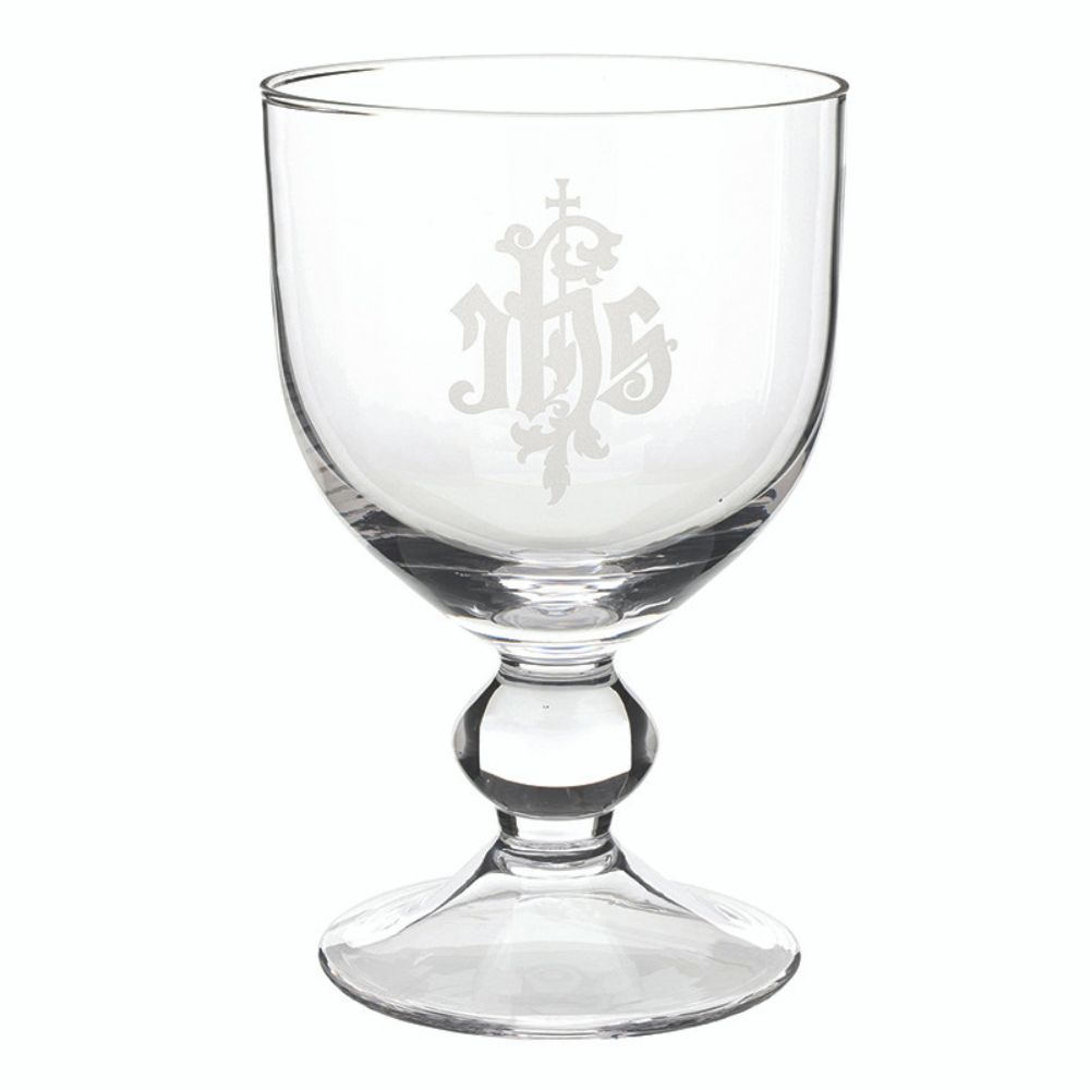 IHS Glass Chalice & Bowl Set
