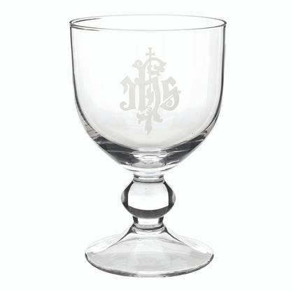IHS Glass Chalice & Bowl Set