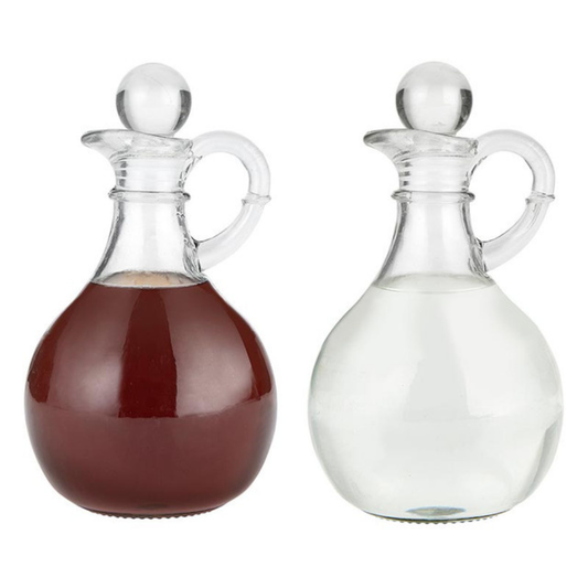 6.5" High Glass Cruet Set
