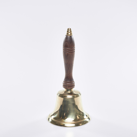 Brass Hand Bell with Wooden Handle