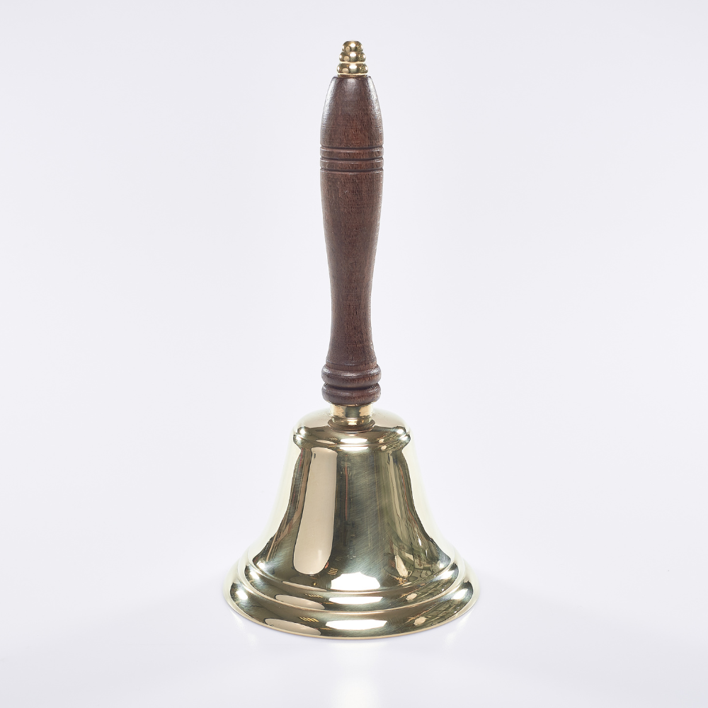 Brass Hand Bell with Wooden Handle
