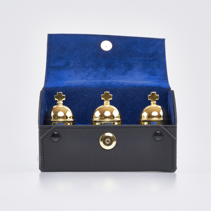 Brass Oil Stock with Tray & Base