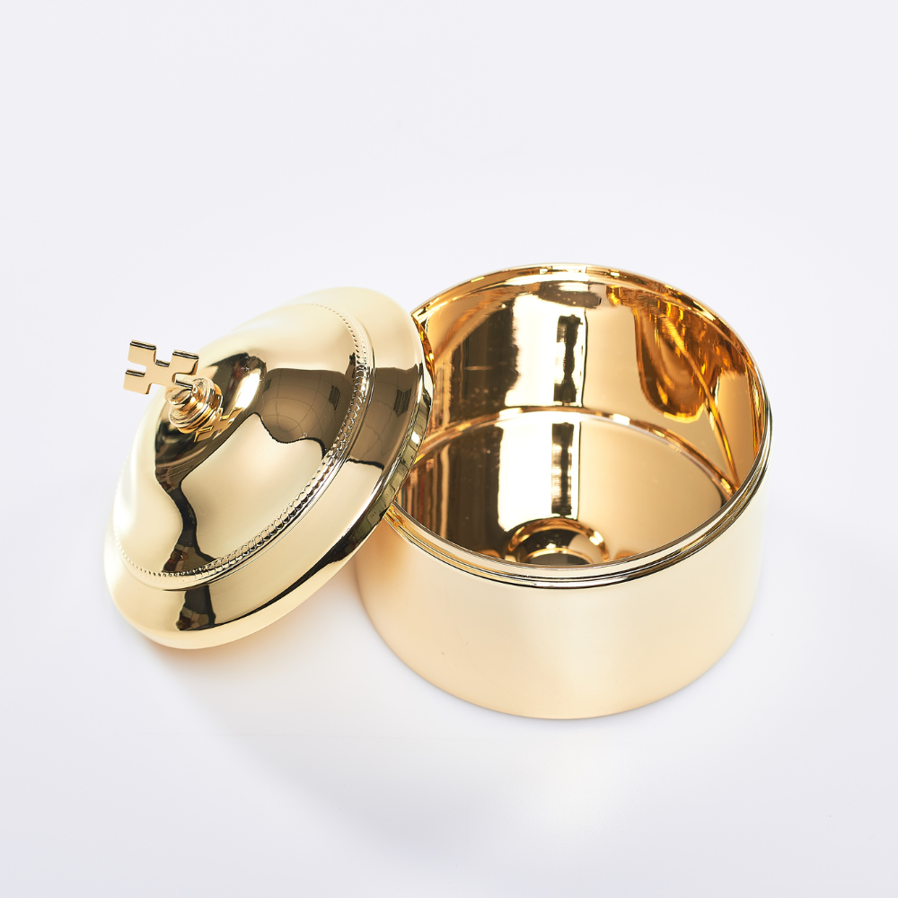 3 1/2" Diameter Gold Plated Host Box