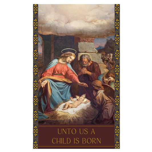 Unto Us A Child Is Born Banner