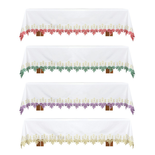 Floral IHS Altar Cloths