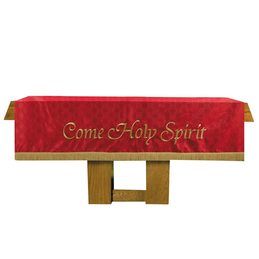Maltese Cross Jacquard Altar Cloth - Red
