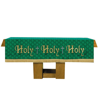 Maltese Cross Jacquard Altar Cloth - Green