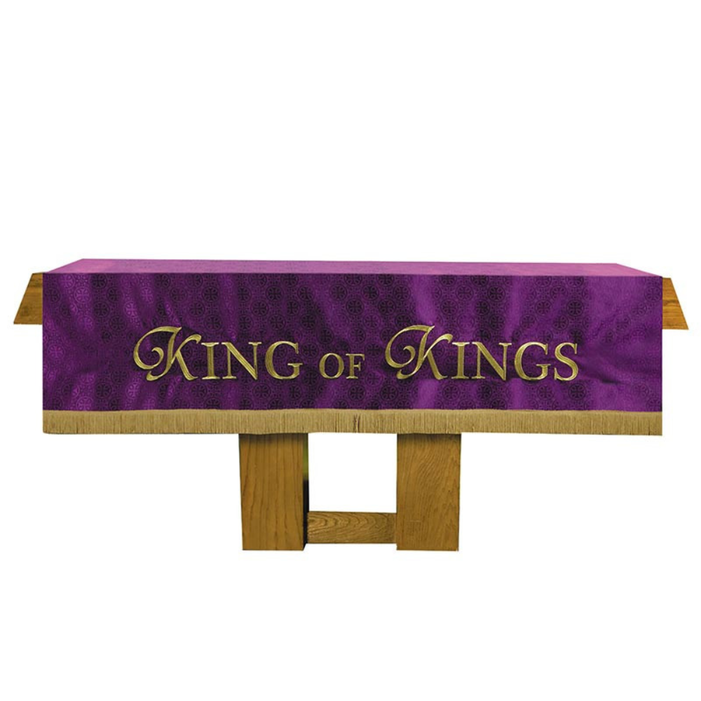 Maltese Cross Jacquard Altar Cloth - Purple