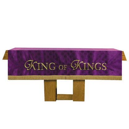 Maltese Cross Jacquard Altar Cloth - Purple