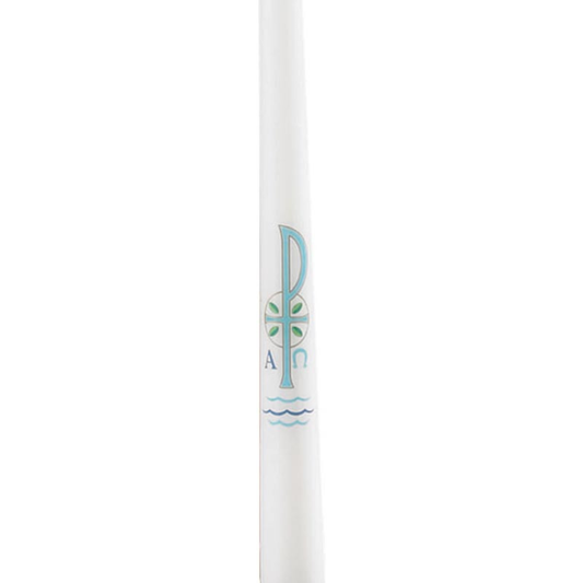 Chi Rho Baptismal Candles