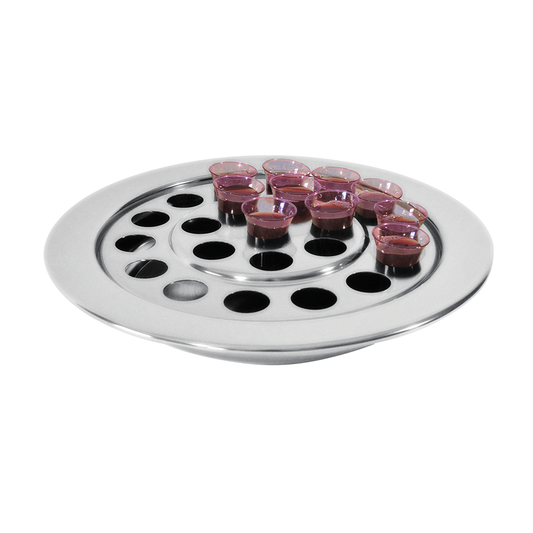 Small Silvertone Communion Tray