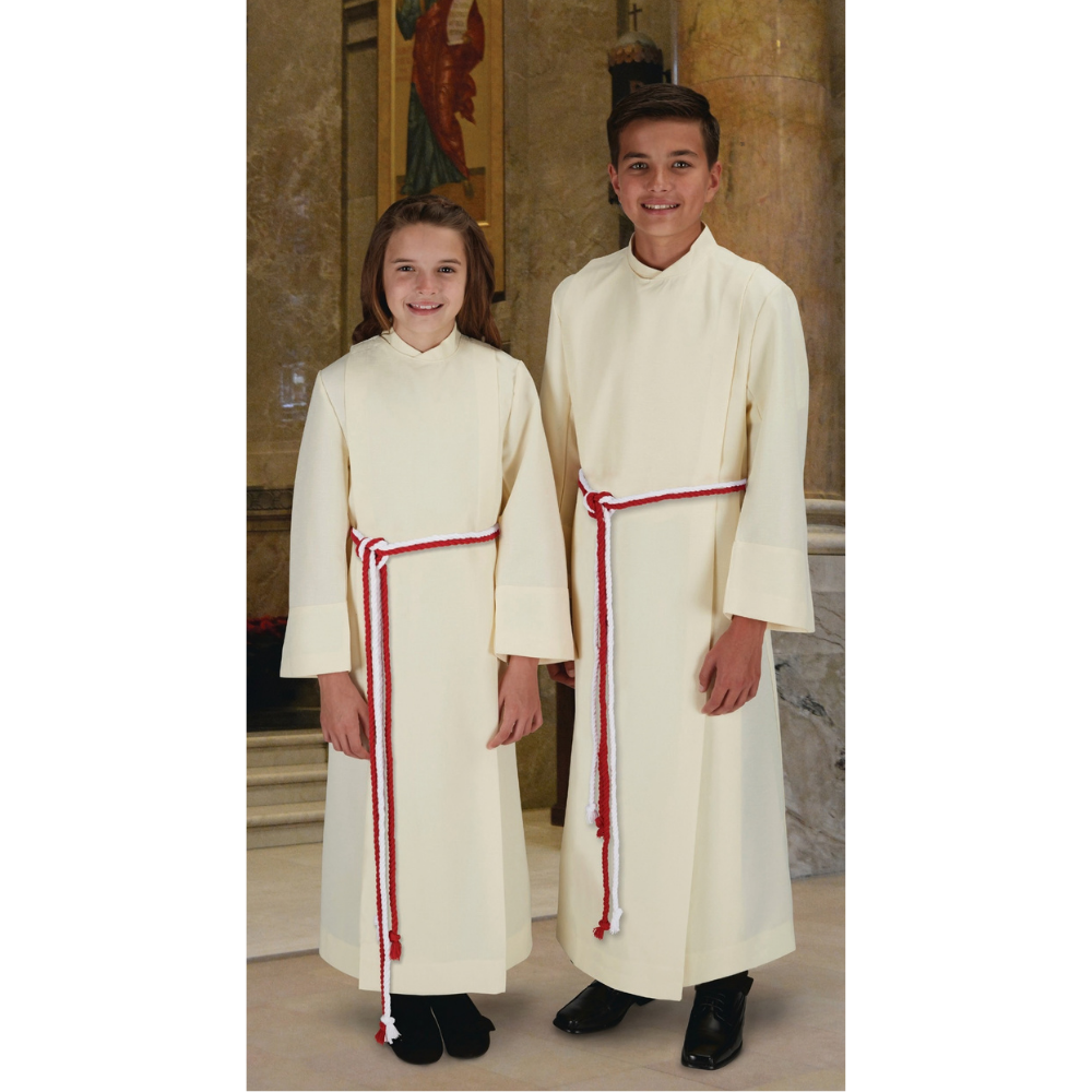 Ivory Linen-Look Servers Albs