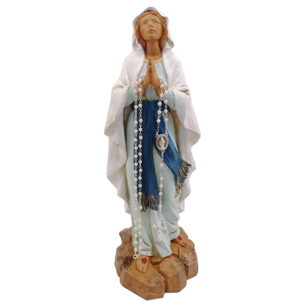 12" Our Lady of Lourdes Statue