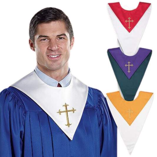 Reversible Choir Stole with Latin Cross
