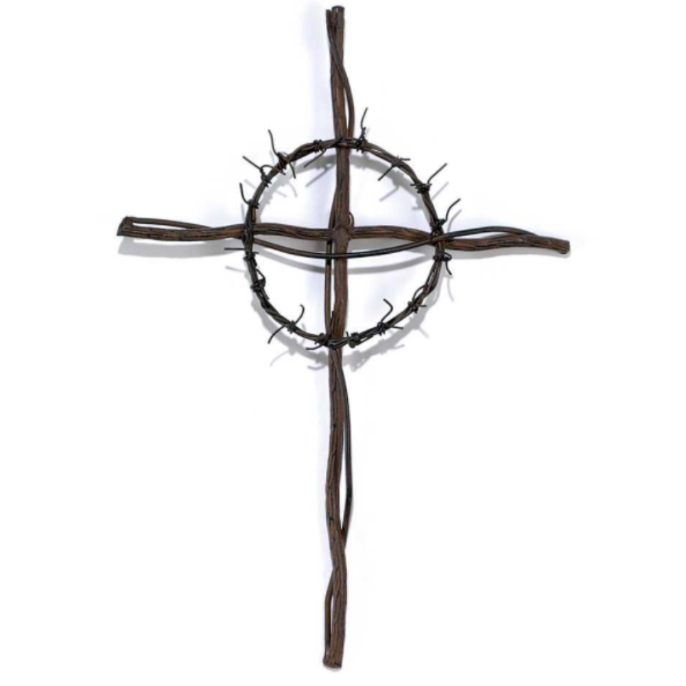 Crown of Thorns Metal Wall Cross