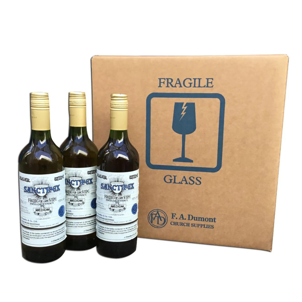 Medium Golden Sanctifex Communion Wine - Single Bottles or Case of 12