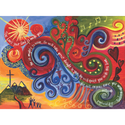 Art of Hope Prints - Psalm Zephaniah 3:17