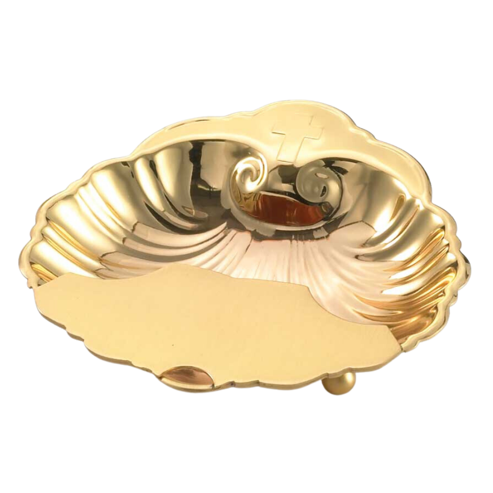 5" Gold Plate Baptismal Shell
