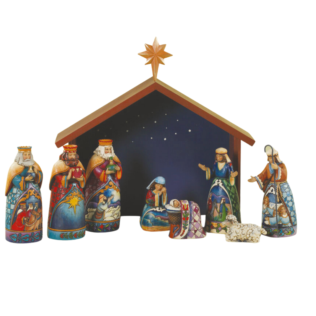9 Piece Mini Nativity Set